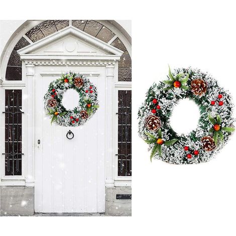 Künstlicher Weihnachtskranz 20/30/40 cm für Haustür, Hochzeiten und Feierlichkeiten (1/5)