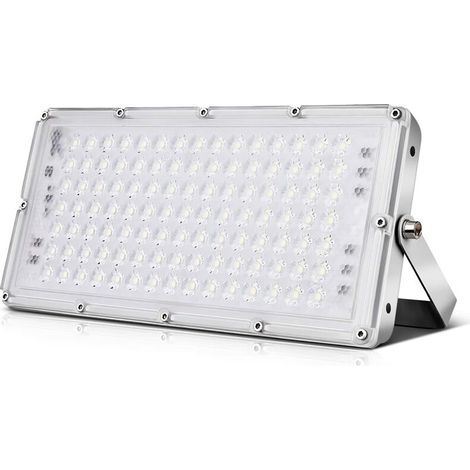 Projecteurs LED Exterieur 100w, Extérieur De Projecteur De 10000lm, Extérieur De Projecteur, IP67 Imperméable, Blanc Froid 6000-6500k, Idéal Pour Le Jardin, Le Garage, l'Hôtel Ect (1/5)