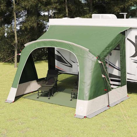 Caravan-Zelt für 5 Personen mit Dach Grün 410 x 275 x 245 cm