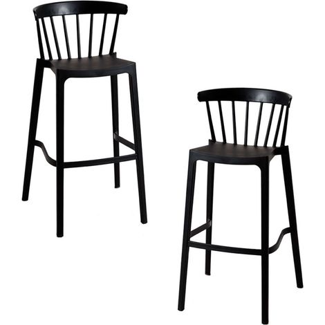 Packs Taburetes Altos - Pack 2 Taburetes Moka - Negro (1/4)