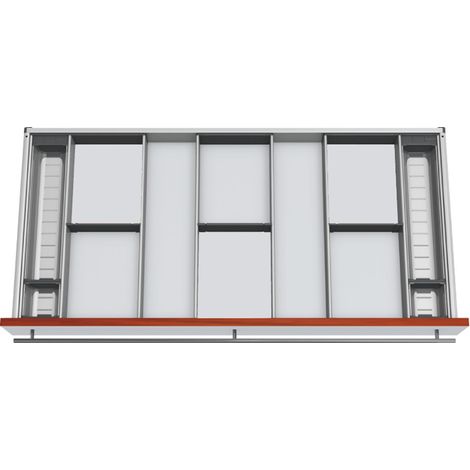 Blum Orga-Line Besteckeinsatz Facheinteilungs-Set KB 1100-1199mm, NL 500mm, grau