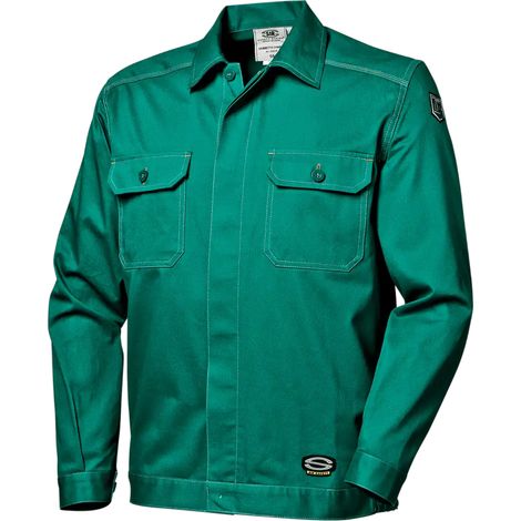 SIR SAFETY SYSTEM SYMBOL Veste de travail courte en coton vert Taille 52