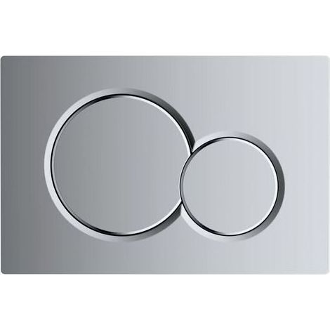 Plaque d'actionneur Compatible avec les réservoirs d'eau Sigma01 UP320,UP300et UP720 - plastique chromé pour dual flush 1 pièce (1/4)