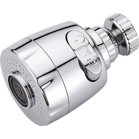 Swivel tap extension with water-saving filter, tap spout for bathroom and kitchen (short) (1/5)