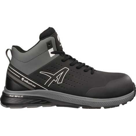 Stivali di sicurezza Vigor 2 Impulse Nero Mid Gr.43 grigio S3S EN ISO 20345:2022