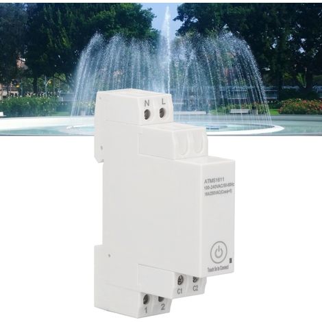 Minuterie à distance unipolaire intelligente ATMS1611 avec écran tactile, 100-240 V CA (1/5)