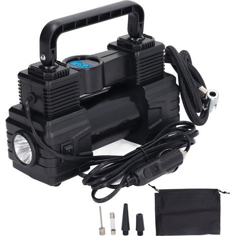 120 PSI Autoreifenfüller, Luftkompressor, digitales Manometer, tragbare Pumpe mit LED-Licht, 12 V (1/5)
