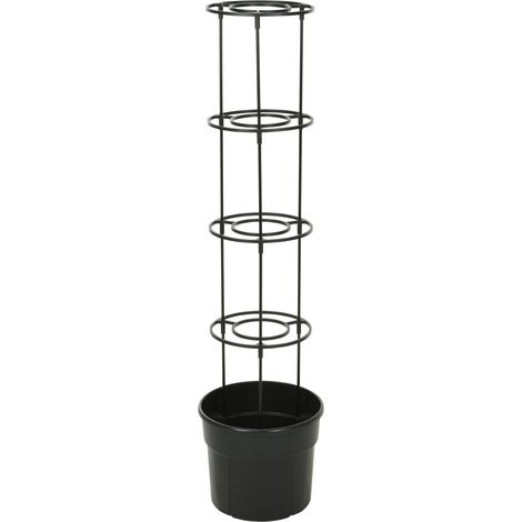 Pot de fleurs pour plantes grimpantes avec échelle, hauteur 115 cm (1/2)