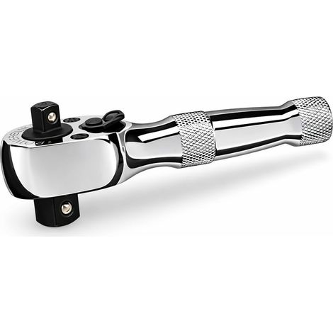 Cliquet Stubby à double tête, entraînement 1/4" et 3/8", interrupteur réversible, 72 dents, petit espace étroit (1/5)