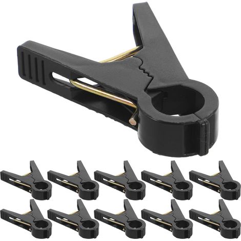 150 Clips de Fixation pour Plantes Grimpantes en Plastique Noir 12 CM Pinces Réutilisables pour Serrage et Filet D’Ombrage Accessoires Jardinage pour Tomates Vigne et (1/5)