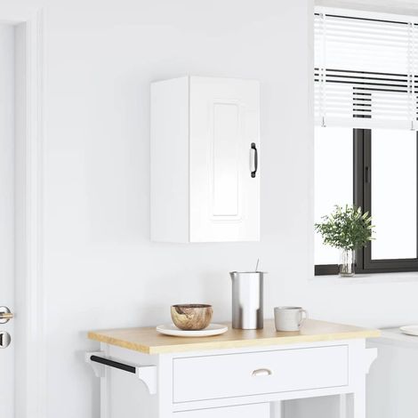 Küchen-Hängeschrank Kalmar Hochglanz-Weiß Holzwerkstoff