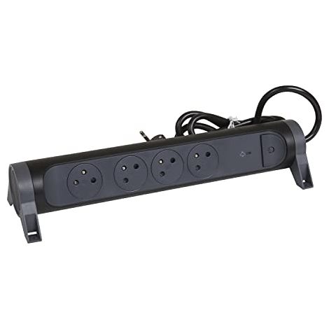 Legrand Multipresa 4 prese Nera 3680W Cavo 1,5m (1/4)