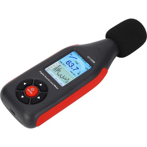 Sonomètre numérique portable avec écran LCD et sortie CC, mesure du niveau sonore et mesure du bruit. (1/5)