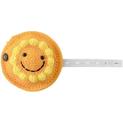 Pull d'hiver pour petits animaux, motif tournesol, tricoté avec bretelles élastiques ajustables, taille S. (1/5)