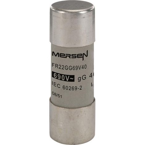 Mersen Fusibili a puntale 22x58 gG da 500 a 690 V CA 40A
