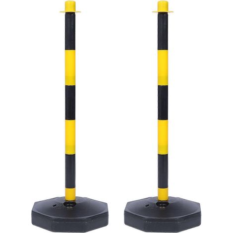 2 poteaux de signalisation, cônes de sécurité, balises de stationnement (1/4)