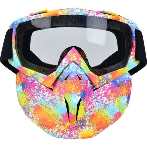 Masque de protection sport anti-buée pour cyclisme extérieur, lunettes de sécurité grises (1/5)