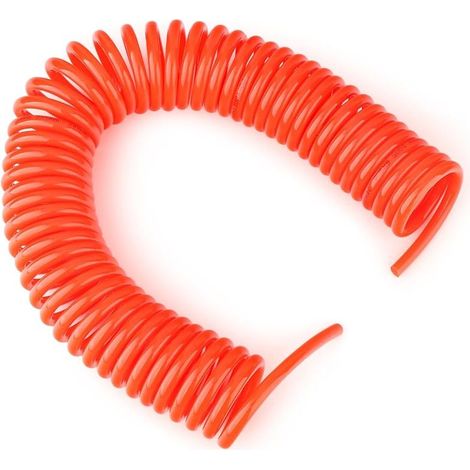 1 pièce 8 x 5mm Tuyau pneumatique Recoil, 6M Tuyau rouge à ressort spiralé, Outils pneumatiques (1/5)