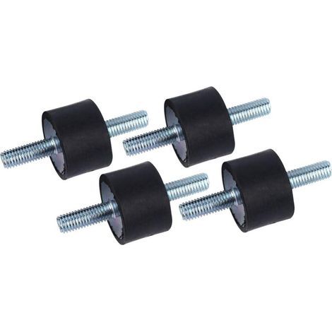 Stück M8 30 x 20 Antivibrations-Gummilager, Schwingungsdämpfungslager, Antivibrations-Gummilager mit Schrauben (1/4)