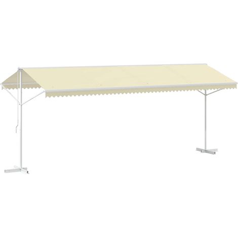 Maison Exclusive - Auvent sur pied 600 x 300 cm Crème (1/5)