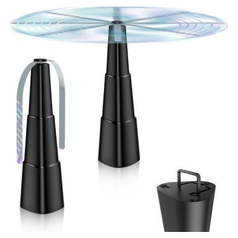 Ventilateur Anti-Mouche, Lot de 2 Répulsifs Anti-Mouches, Fly Fan pour effrayer Les Mouches, Répellante Moustique Fan pour Maison Dîner, Terrasse et Restaurant (1/5)