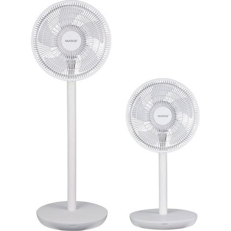 Standventilator "Puncha" (35W 230V) Ø34cm mit 3 einstellbaren Höhen, weiß