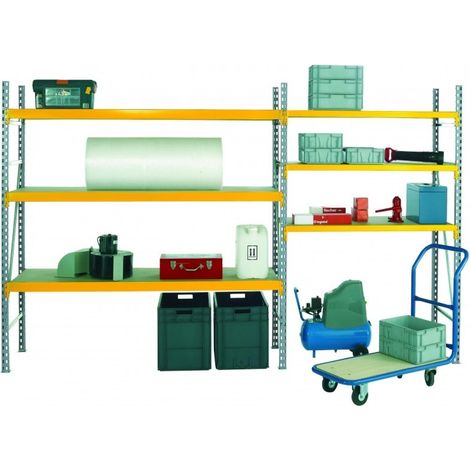 PROVOST - Rayonnage mi-lourd Prorack+ Provost - Longueur 1300 mm, hauteur 2100 mm, acier galvanisé (1/5)