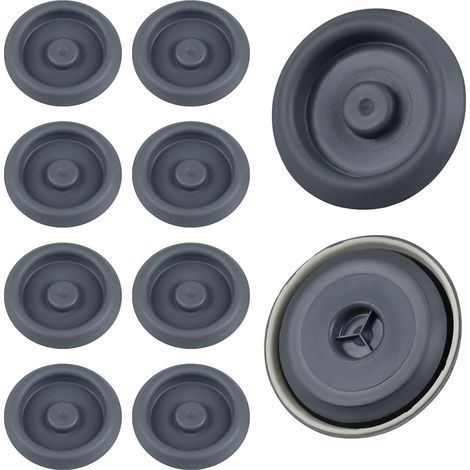 Bouchon de Carrosserie 40 mm Lot de 10 Gris Bouchons Sous Châssis étanches en Caoutchouc Compatible Audi VW Seat Chassis Pour Trous de Plancher et Coffre