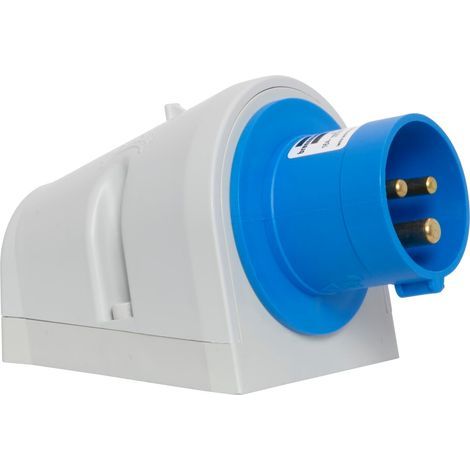CEE wall socket, 3 poles, 230 V, 16 A, IP44, Plastic, Indoor/Outdoor (1/4)