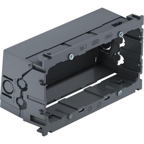 Multipack OBO GERÄTEDOSE 2-FACH F.BR-KANAL (71GD7-2 RAL7011) - 2 Stück