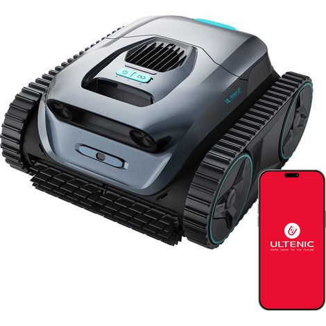 POOLECO 30 Robot Limpiapiscinas Inalámbrico, Limpieza de Fondo, Paredes y Línea de Flotación, Navegación Inteligente, 3 Motores, 5500 GPH (1/5)