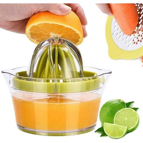 Presse-agrumes manuel,presse-citron,presse-fruit,Râpe à Gingembre,filtre à blanc d'oeuf,Séparateur de Jaune d'Oeufs,pour (1/4)
