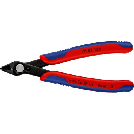 KNIPEX 78 81 125 Electronic Super Knips® con manici multicomponente brunita 125 mm