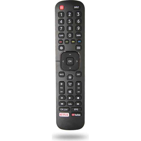1 Télécommande universelle, portée 10m, compatible Hisense, boutons clairs, salon (1/5)