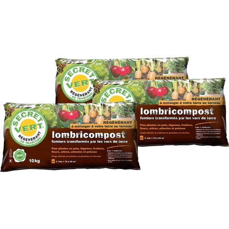 Terreau lombricompost régénérant Lot de 3 (1/4)