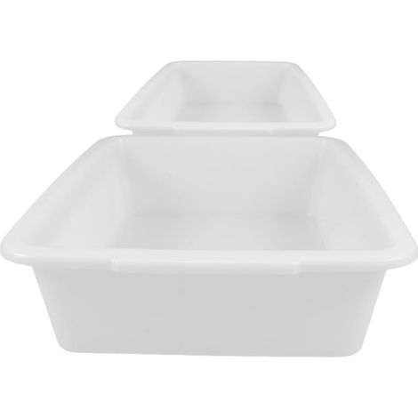 Plateaux de Laboratoire Design Anti-Fuite Lot de 2 en Plastique Blanc pour Expériences Chimiques en Laboratoire et Institutions de Recherche (1/5)