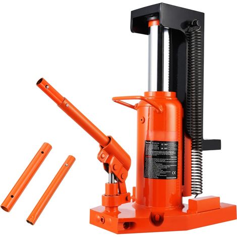 Mophorn Hydraulikheber, 5 Tonnen einseitiger Heber, 10 Tonnen maximale Hubkapazität, 0,8-6,8 Zoll Zehenhöhe, 11,3-17,3 Zoll maximale Höhe, lufthydraulischer Klauenheber für Maschinen, Industrie