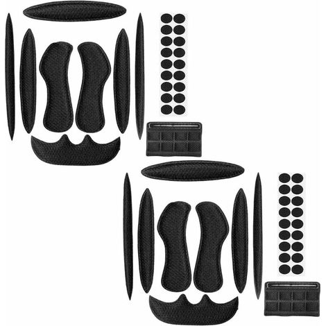 Forro universal para casco de bicicleta FOREHILL, negro, 2 unidades (1/5)