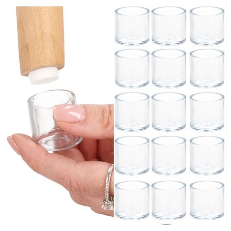 Nakładki silikonowe para las patas de la silla, 16 piezas, protectores de patas de 16 mm.