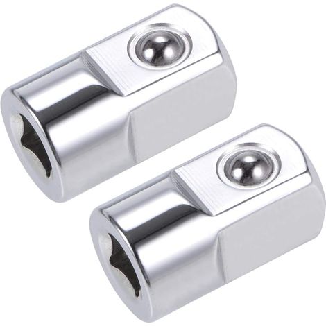 Adaptateur Douille Réducteur 1/4 Pouce Femelle à 1/2 Pouce Mâle Cr-V Acier Douille Augmentateur 2Pcs (1/3)
