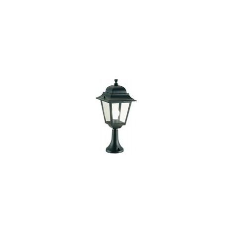 Hochwertige Aluminium-Guss-Außenlampe mit transparenten Glasdiffusoren - Max. Höhe 210mm - Max. Leistung 100W Schwarz (1/4)