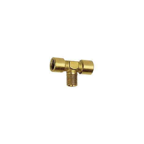 Riegler T-Stück, innen/außen/innen, G/R 1/8, SW 10, Messing blank (1/2)