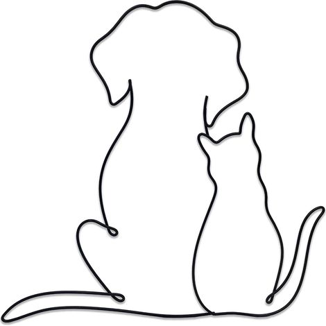 Mutter und Sohn Katze, Nordic Home Softswear Ironcraft, Wohnzimmer Schlafzimmer Outdoor Garten Ornamente (1/5)