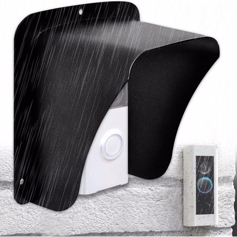 ANDIAMO Couvercle métallique étanche pour sonnette sans fil – Protection contre intempéries – Installation rapide avec vis ou adhésif – Compatible caméras vidéo