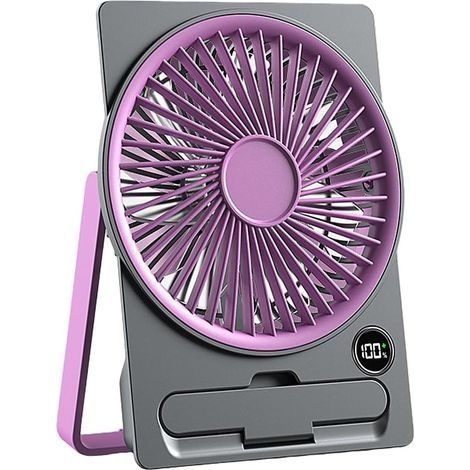 Ventilateur de Bureau avec de téléphone, Petit Ventilateur Puissant, adapté à la Chambre d ' et Dispositif de Refroidissement de téléphone de Voyage (1/5)