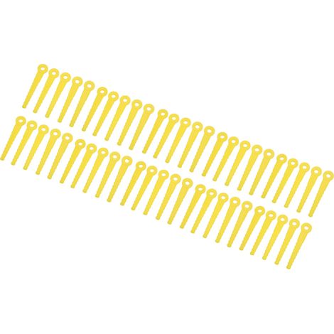 50-teiliges Rasenmäher-Kunststoffmesser-Set (8 mm) mit Schneidkopf aus ABS (L100) (1/5)
