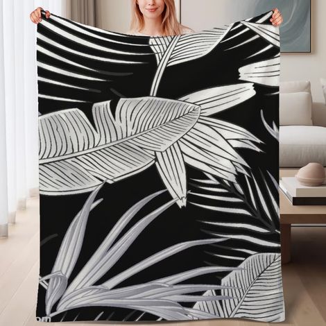 Couverture de lit en polaire, jeté doux et chaud de printemps, légère et luxueuse en microfibre de polyester, décoration intérieure cosy et élégante, cadeau attentionné pour lui et elle,6080 pouces (1/4)