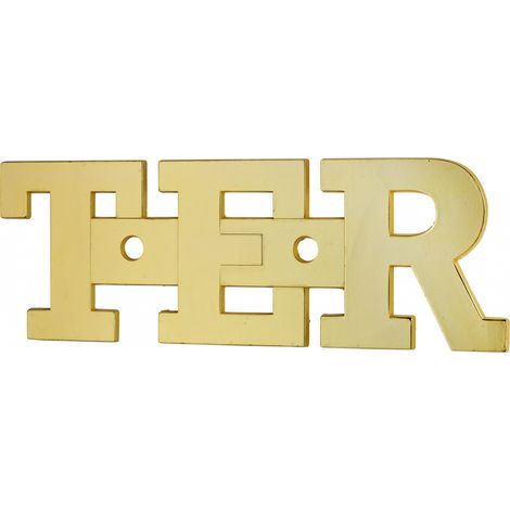 THIRARD - Plaque de signalisation TER, à visser, 51x34mm, laiton - THIRARD (1/2)