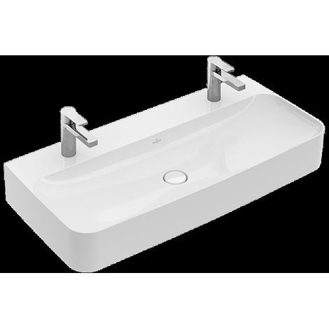 Villeroy & Boch Finion Waschtisch, ohne Überlauf, 2 Hahnlöcher, (1/5)