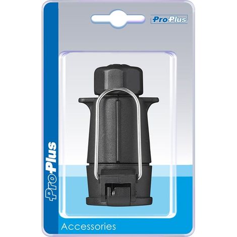 Presa volante in PVC 7 poli con gancio in blister